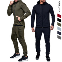 Custom Mens Jogging Tracksuit Casual Training Wear Gym Tapered Sweatsuit Fitness Mens Jogging Set